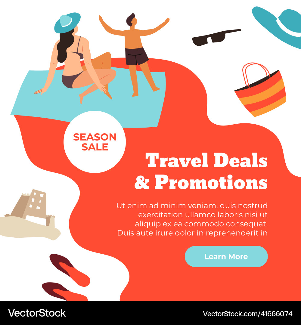 Reiseangebote und Promotionen saisonale Verkauf web Reiseangebote und Promotionen saisonale Verkauf web vektorbild