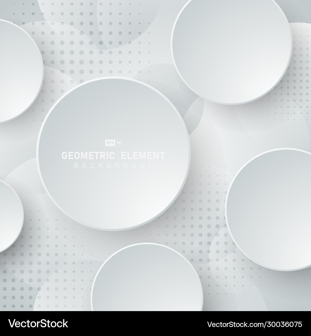 Abstract technology circle pattern design with 3d Abstract technology circle pattern design with 3d vector image