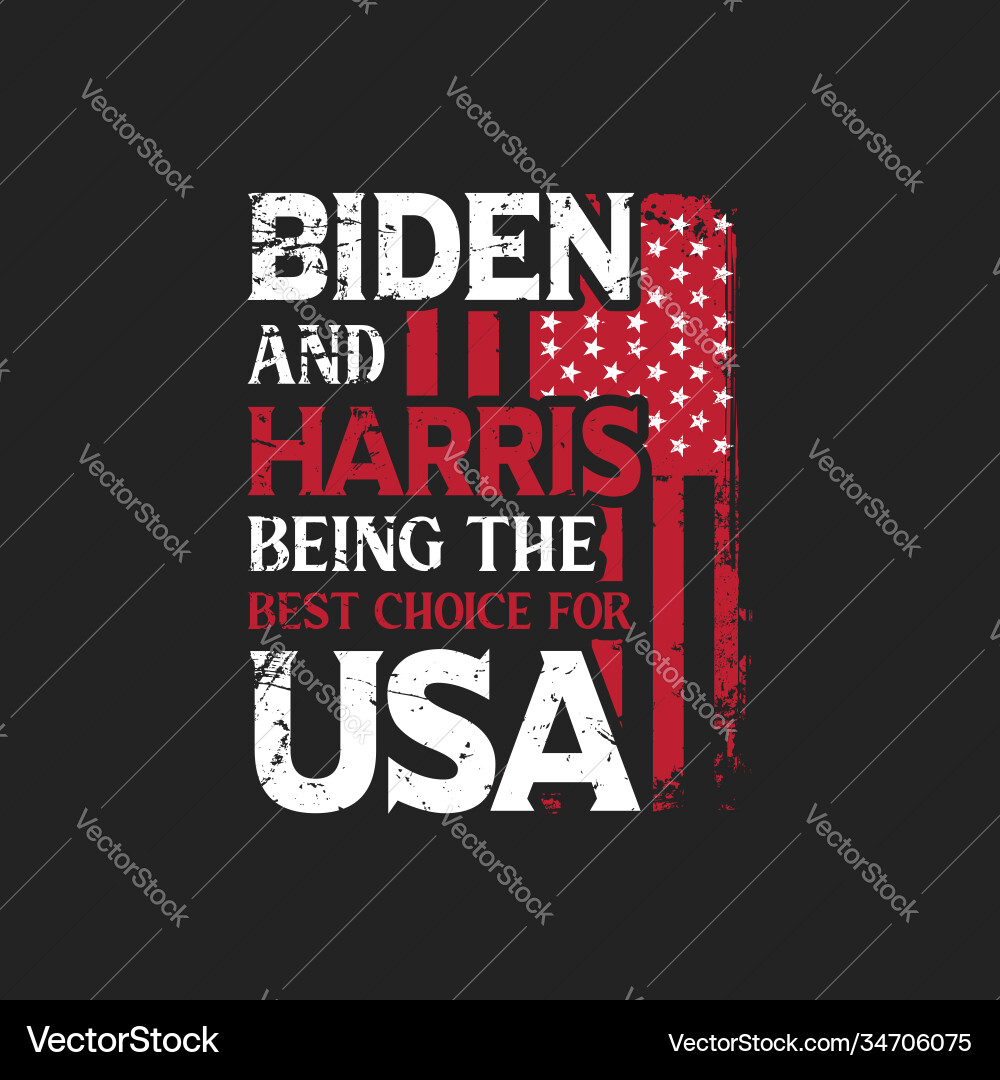 Biden & Harris USA Support Vector Image