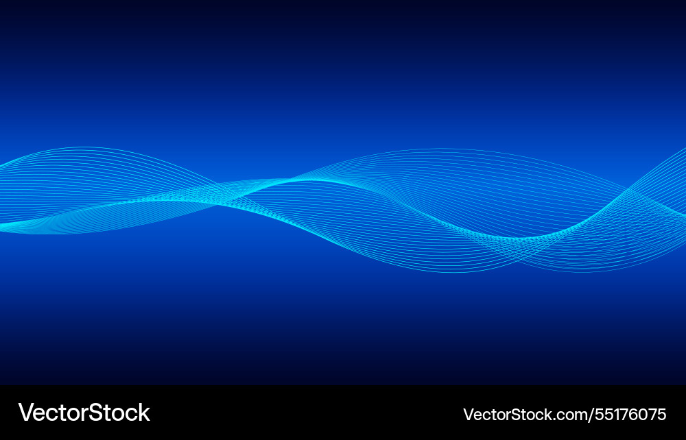 Geometric curved lines in gradient forming Geometric curved lines in gradient forming vector image