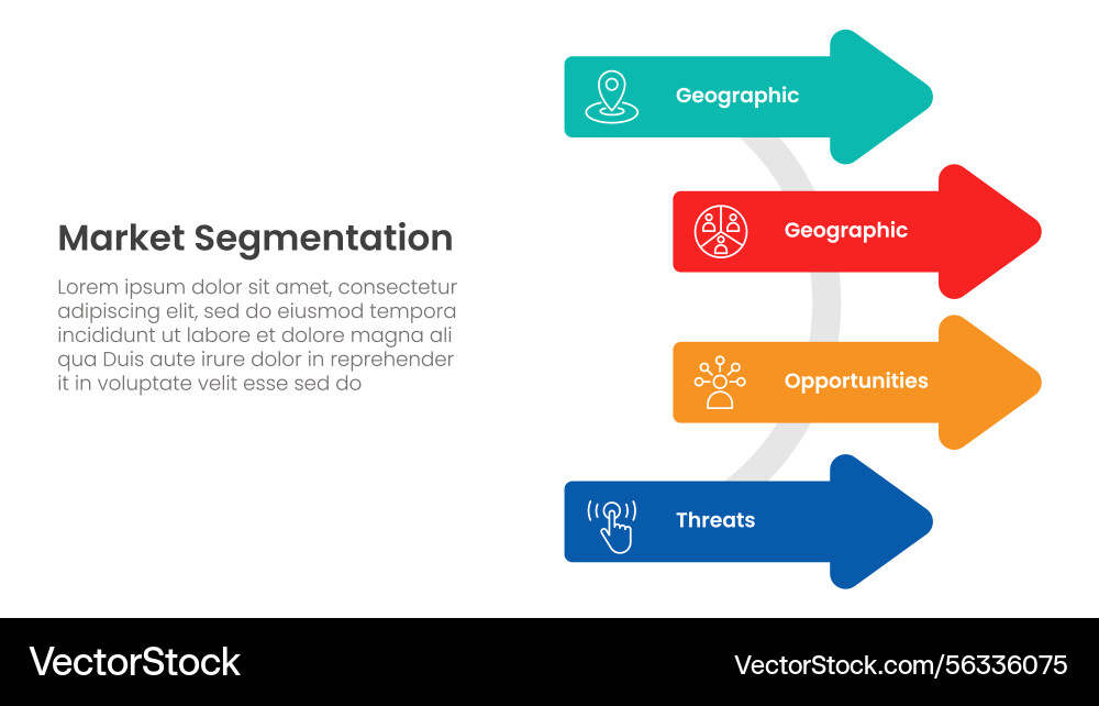 Market segmentation framework analysis Market segmentation framework analysis vector image