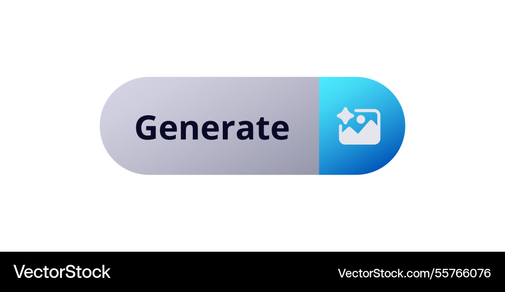 Create a generate button that facilitates image Create a generate button that facilitates image vector image