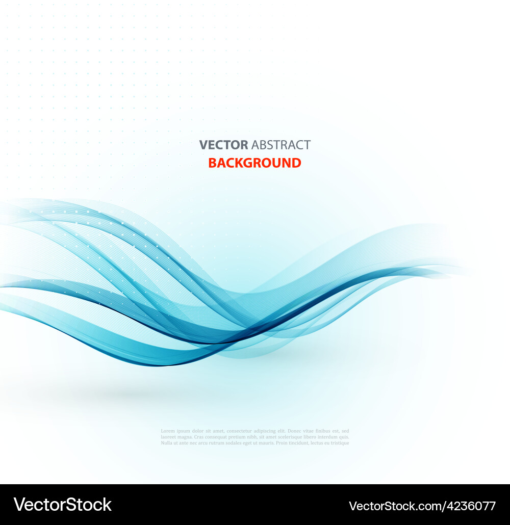 Abstract curved lines background template Vector Image