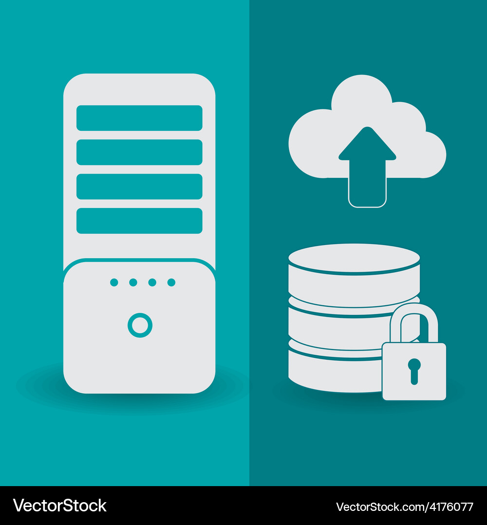 Database Architecture Vector Image