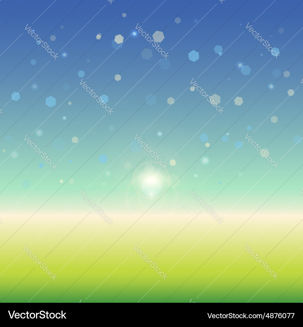 Gradient Summer Sky Background Vector Image