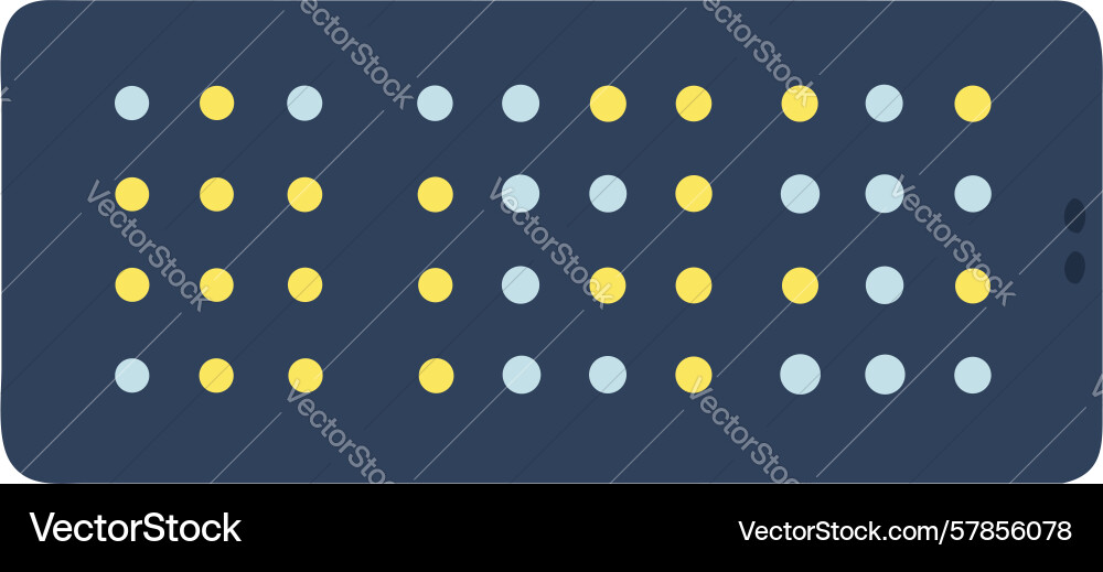 Abstract dot pattern keyboard modern digital vector image