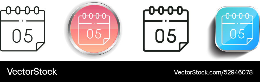 Cinco de mayo icon thin linear regular and button vector image