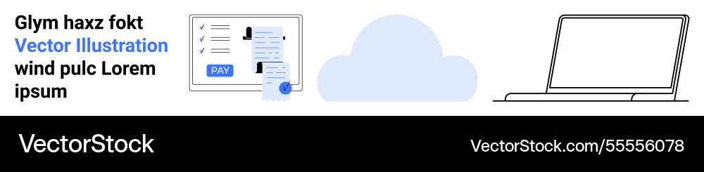 Cloud-based data access and collaboration Cloud-based data access and collaboration vector image