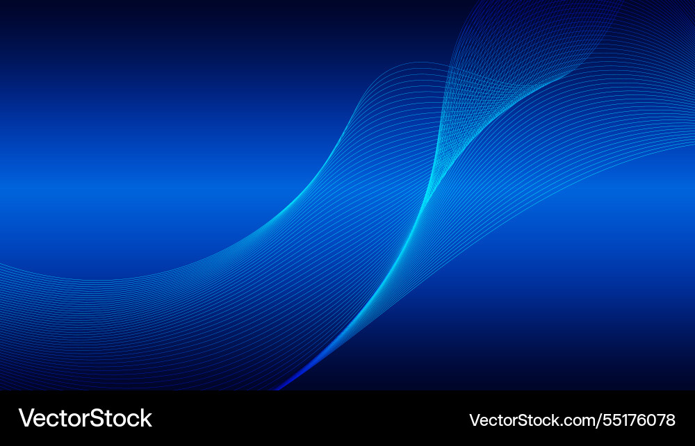 Geometric curved lines in gradient forming Geometric curved lines in gradient forming vector image