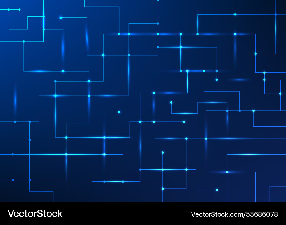 Technology background showing interconnected data Technology background showing interconnected data vector image