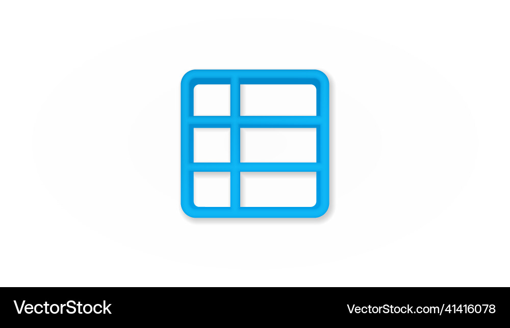 Text edit table realistic icon 3d line Text edit table realistic icon 3d line vector image