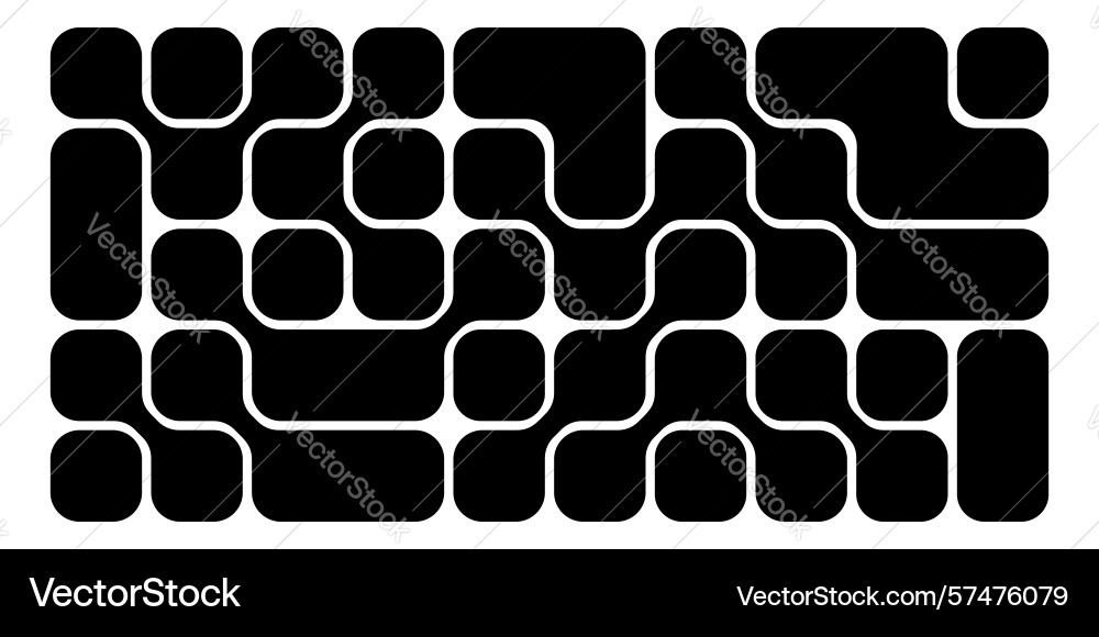 Metaball pattern nano tech print black connected vector image