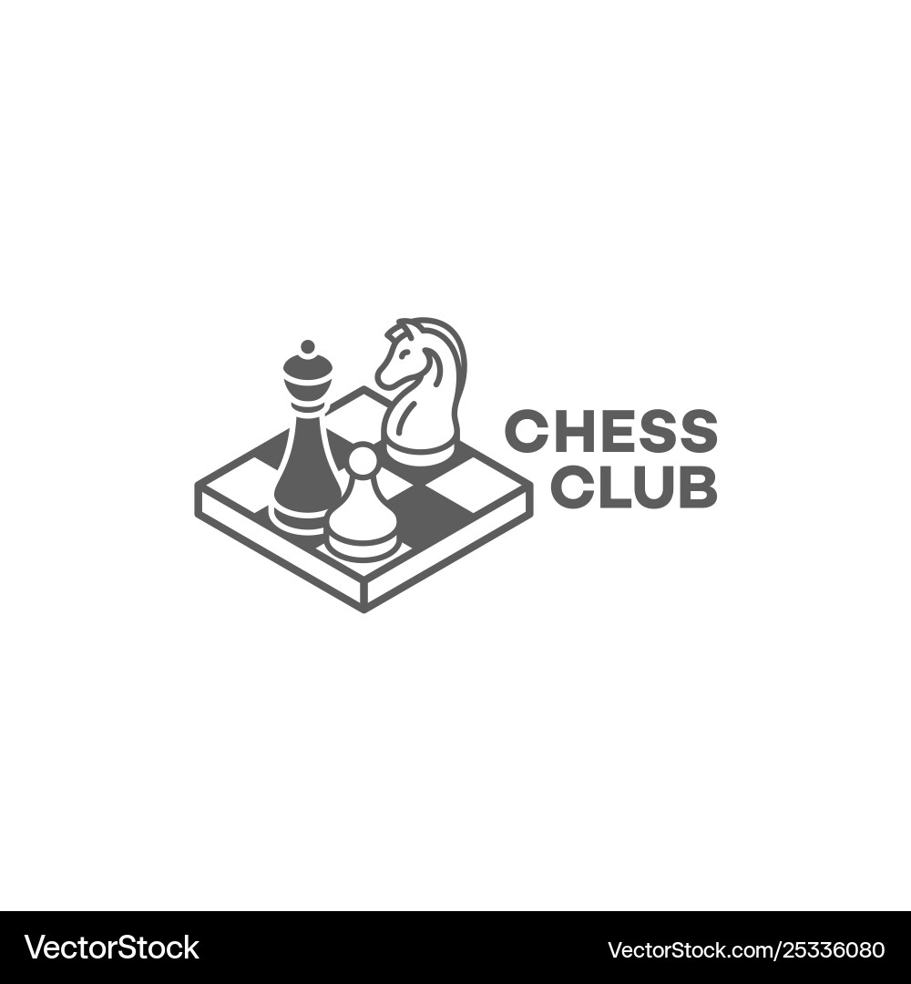 Chess Club Emblem vector image