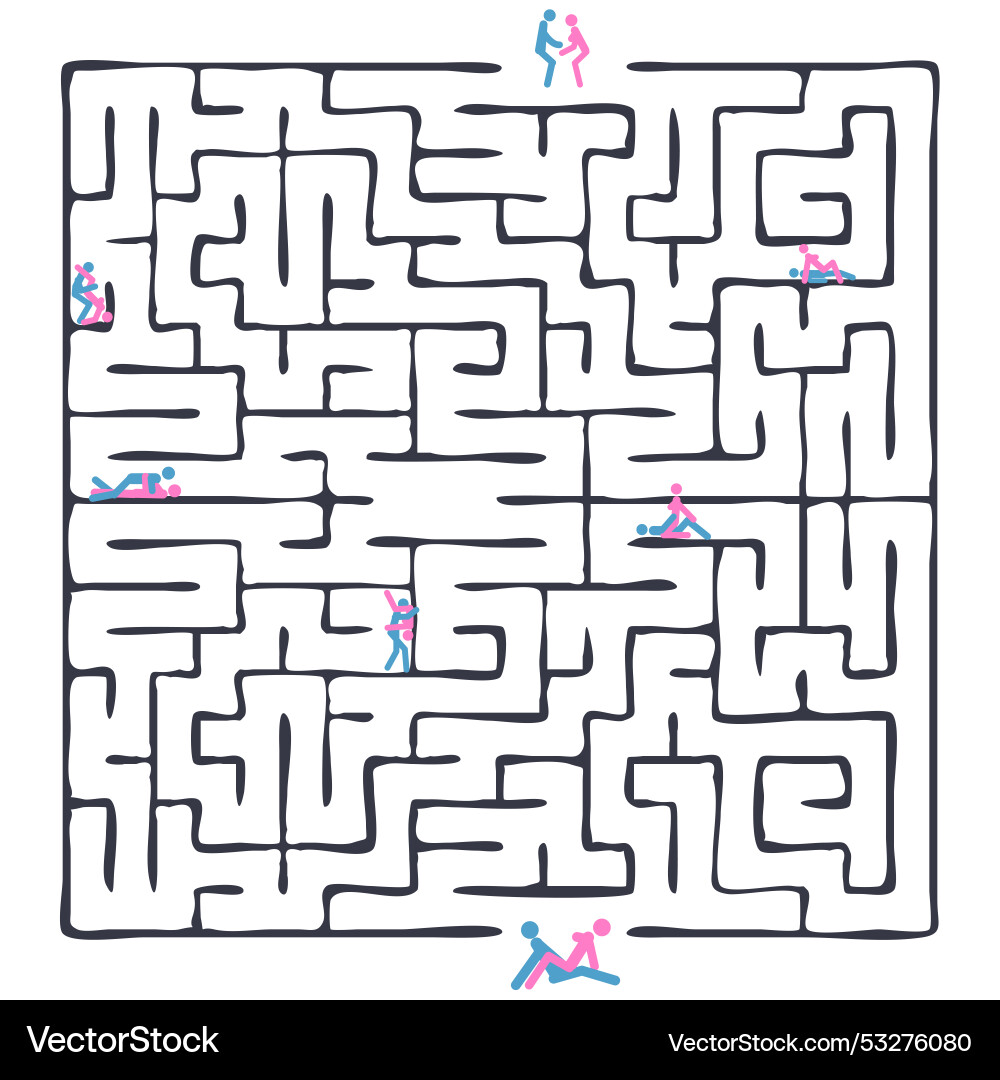 Children game labyrinth find a way out Children game labyrinth find a way out vector image