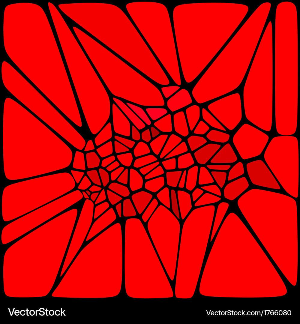 Geometric Red Triangle Pattern vector image
