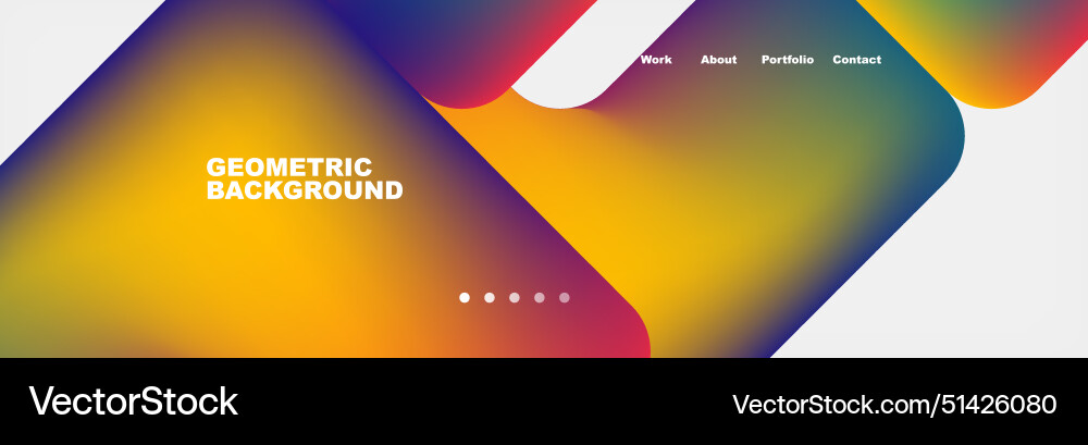 Square internet web page design template Square internet web page design template vector image