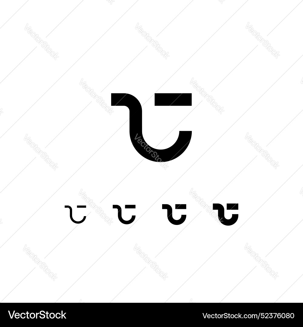 Technical digital font cyber alphabet Technical digital font cyber alphabet vector image