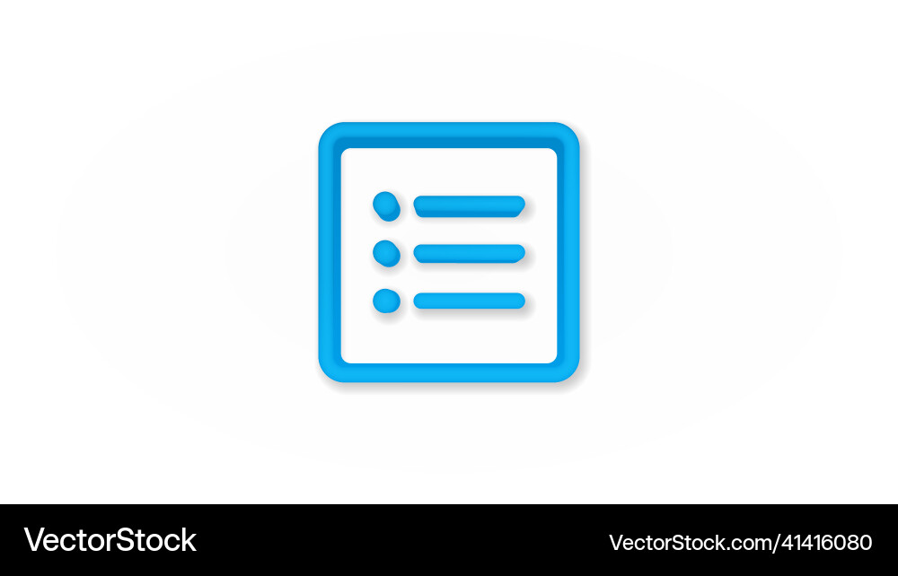 Text position edit alignment realistic icon 3d Text position edit alignment realistic icon 3d vector image