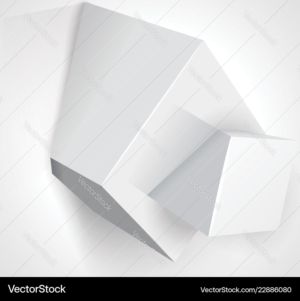White cubes with text information White cubes with text information vector image