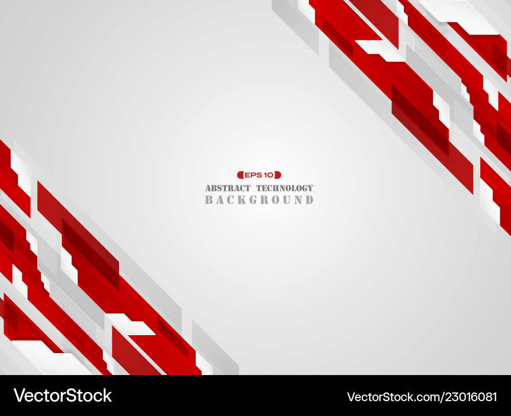 Abstract of stripe futuristic gradient red line vector image