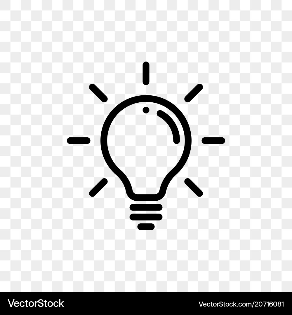 Bulb Icon - Idea Spark Vektorbild