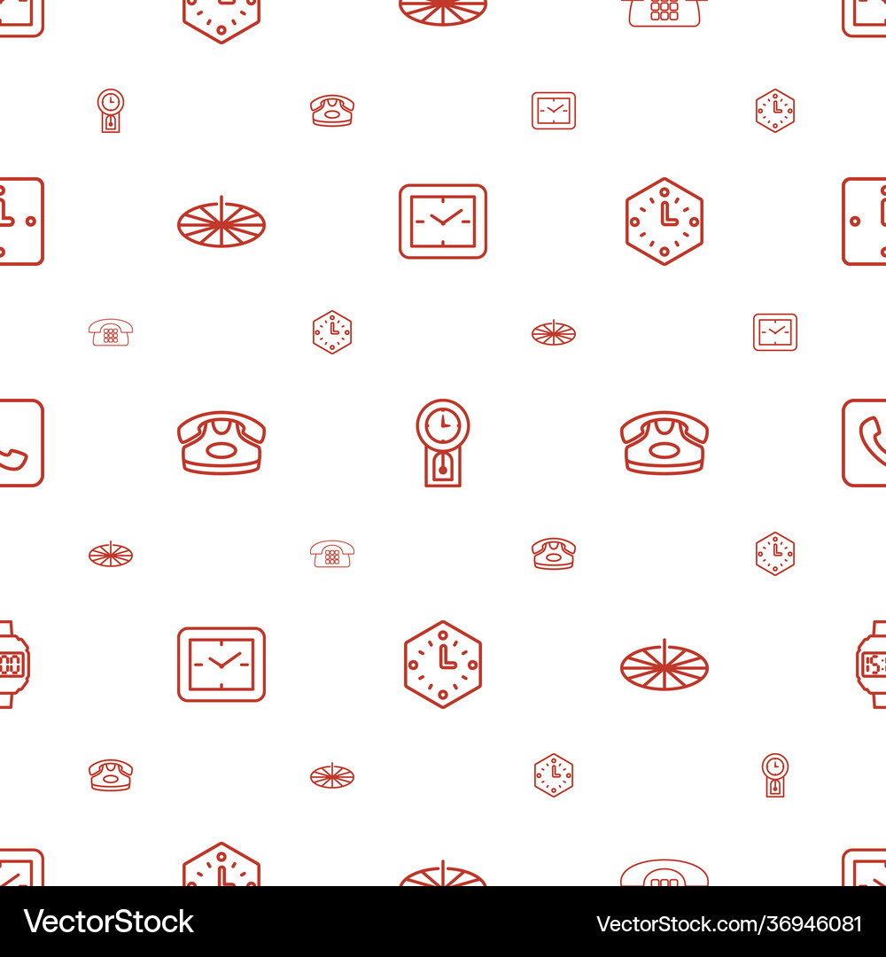 Dial icons pattern seamless white background – Free Vector | VectorStock