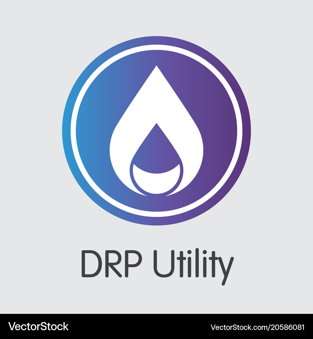 Drp utility - cryptocurrency icon – Royalty-Free Vector | VectorStock