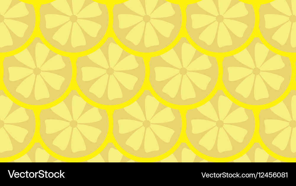 Lemon Slice Pattern vector image
