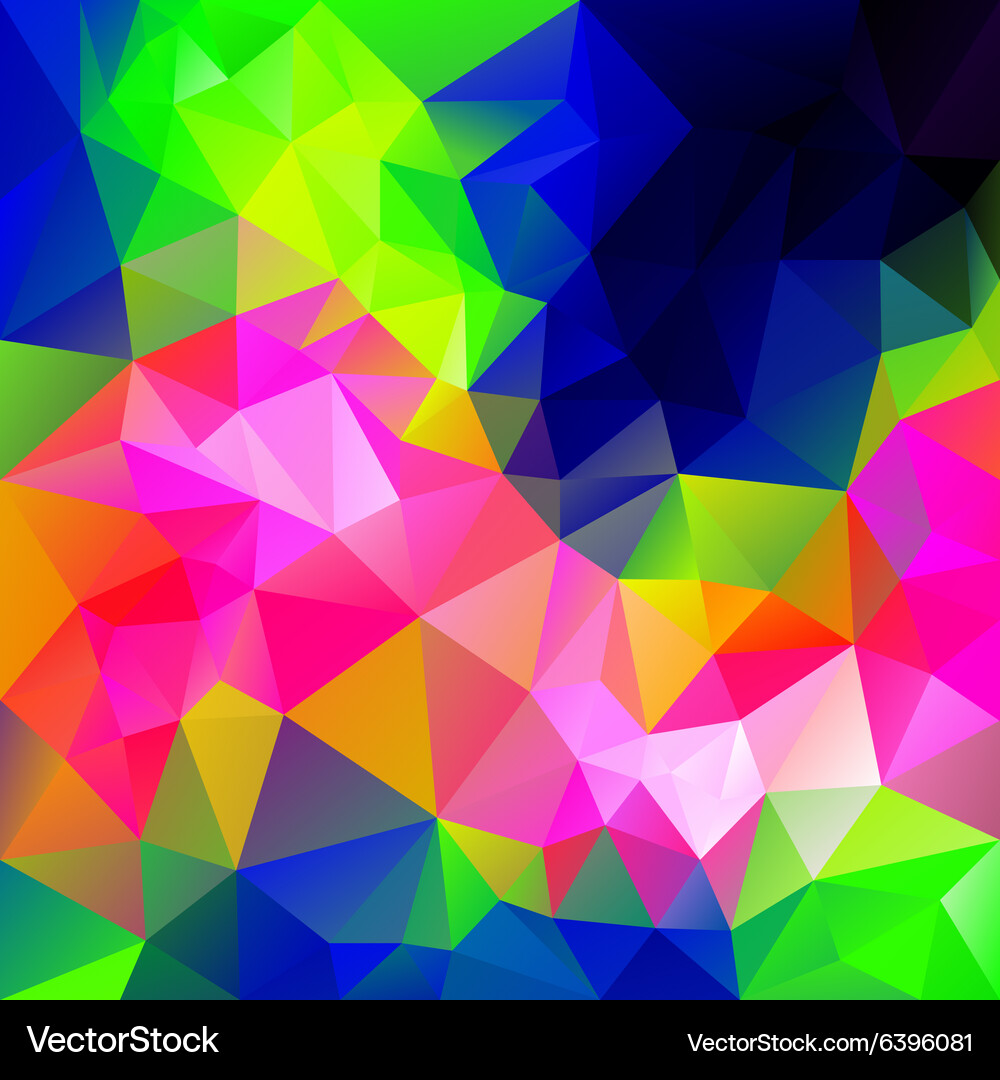 Neon Triangular Spectrum Vector Image