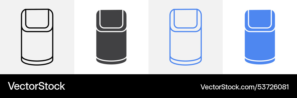 Trash can icon set use for web Vector Image