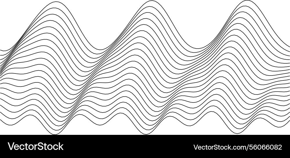 Abstract wave pattern design for backgrounds Vector Image