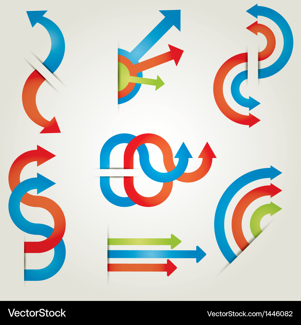 Data & Chart Icons Set Vector Image