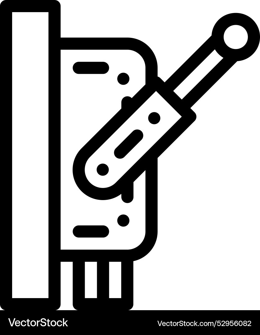 Disconnect icon thin linear style design isolated Disconnect icon thin linear style design isolated vector image