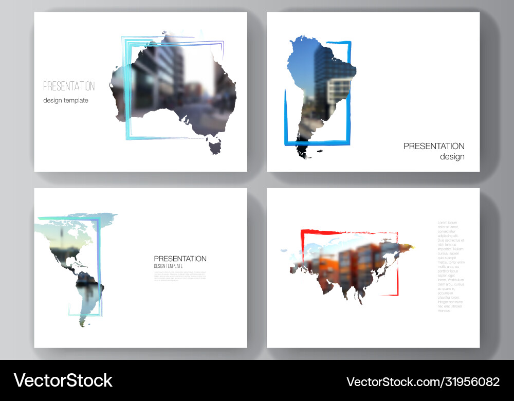 Layout presentation slides design Layout presentation slides design vector image