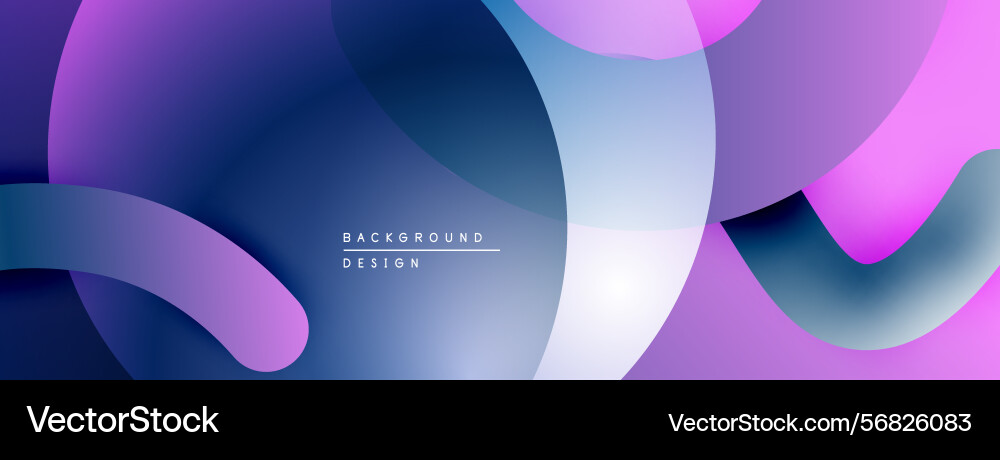 Abstract fluid shapes overlap creating vibrant Abstract fluid shapes overlap creating vibrant vector image