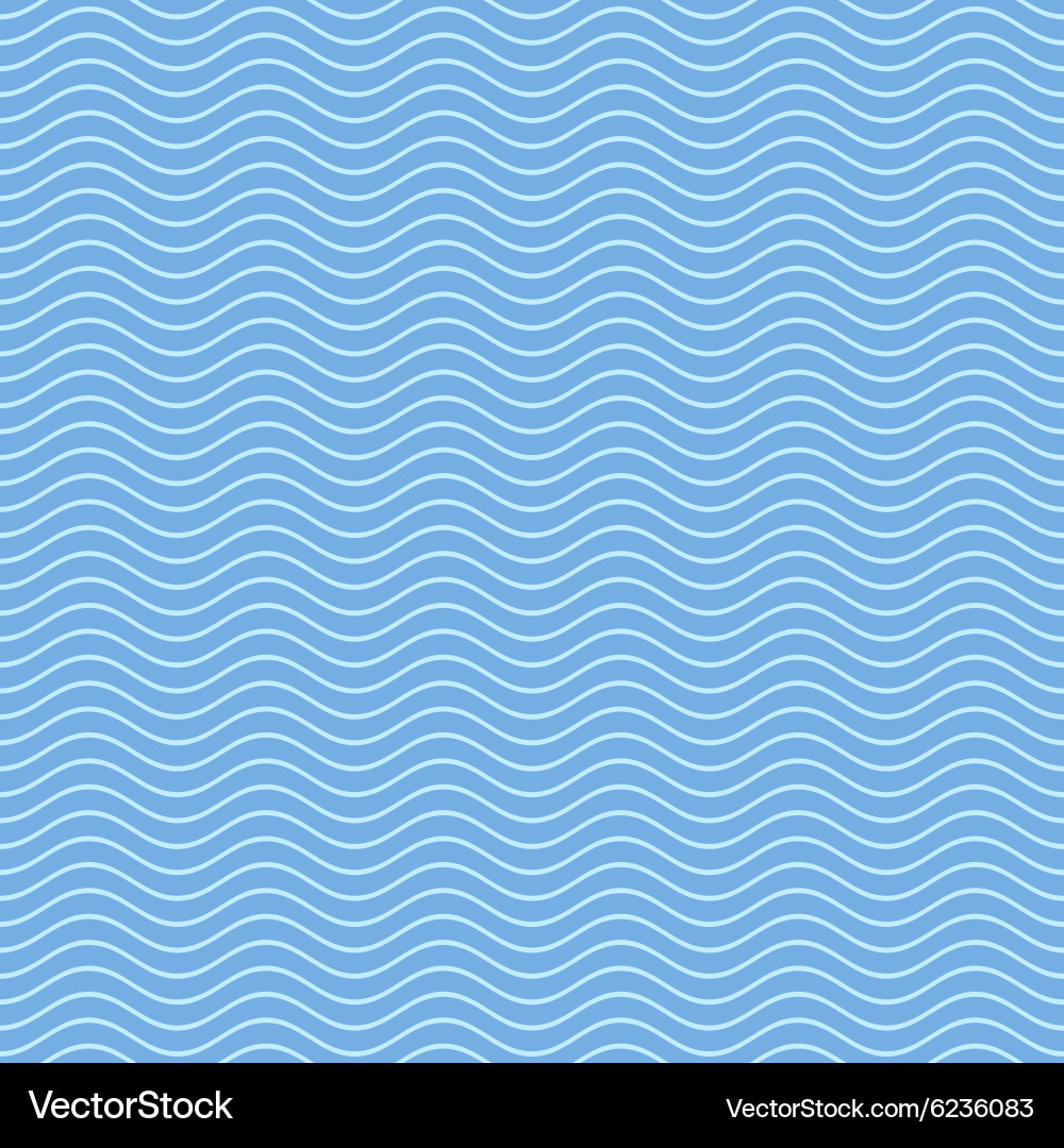 Blue Wavy Line Pattern Vector Image