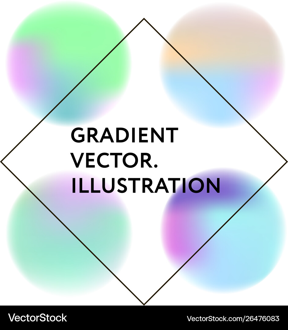 Gradient colorful style neone shapes fluid vector image