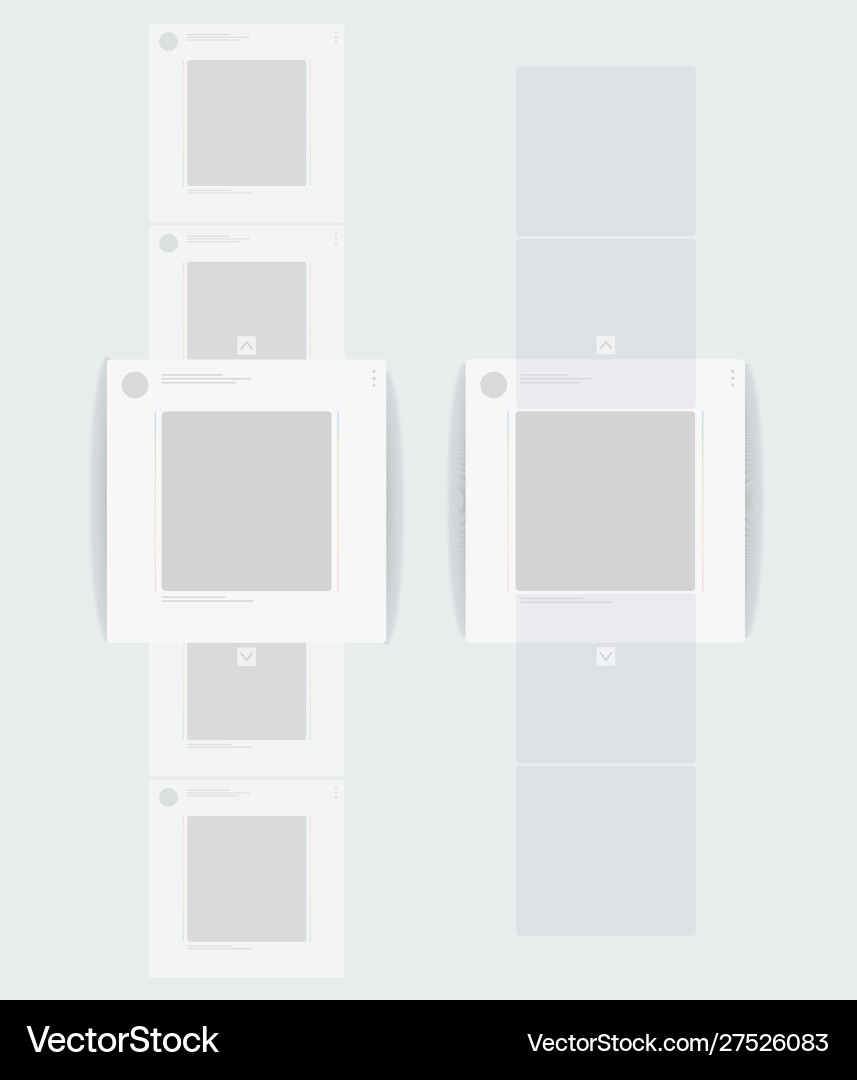 Mobile Social Profile Page vector image