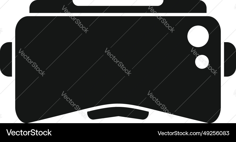 Tech vr Headset Icon einfache Simulation Tech vr Headset Icon einfache Simulation Vektorbild
