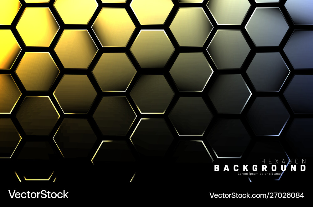 Abstract Hexagon Light Gradient vector image