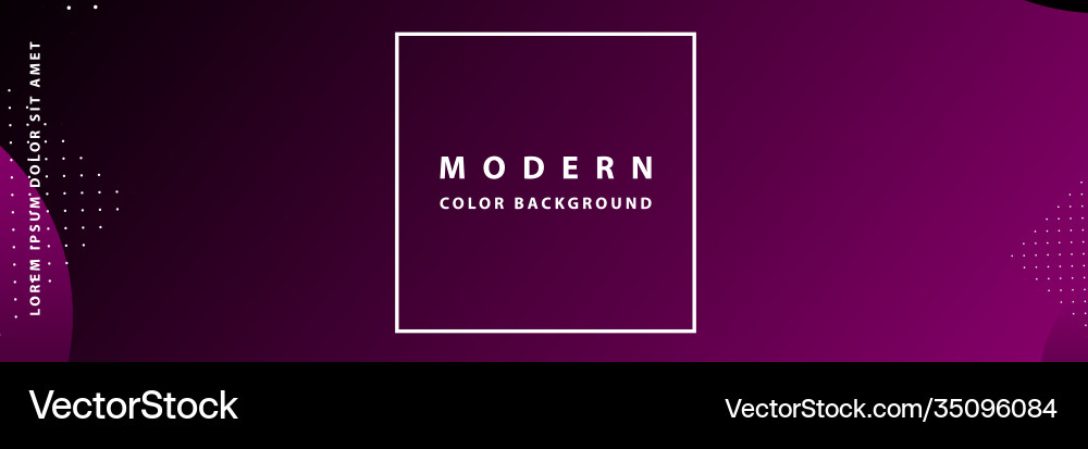 Banner template design with header interface vector image