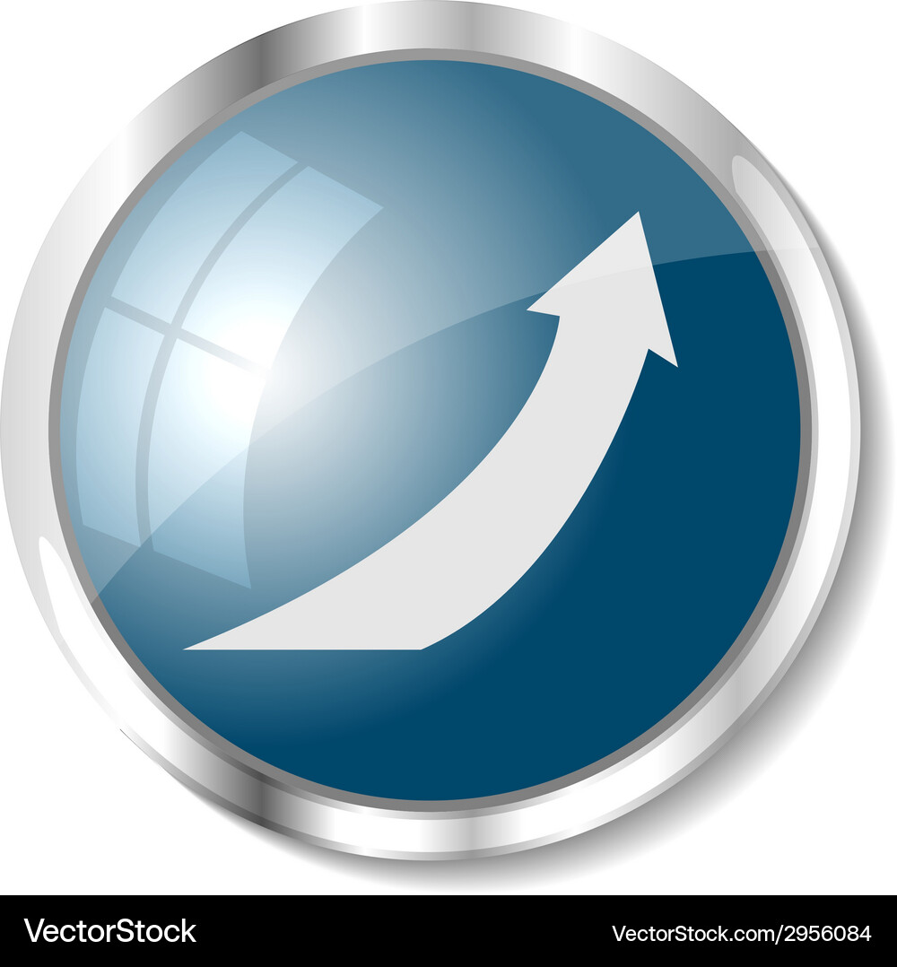 Blue web button Vector Image