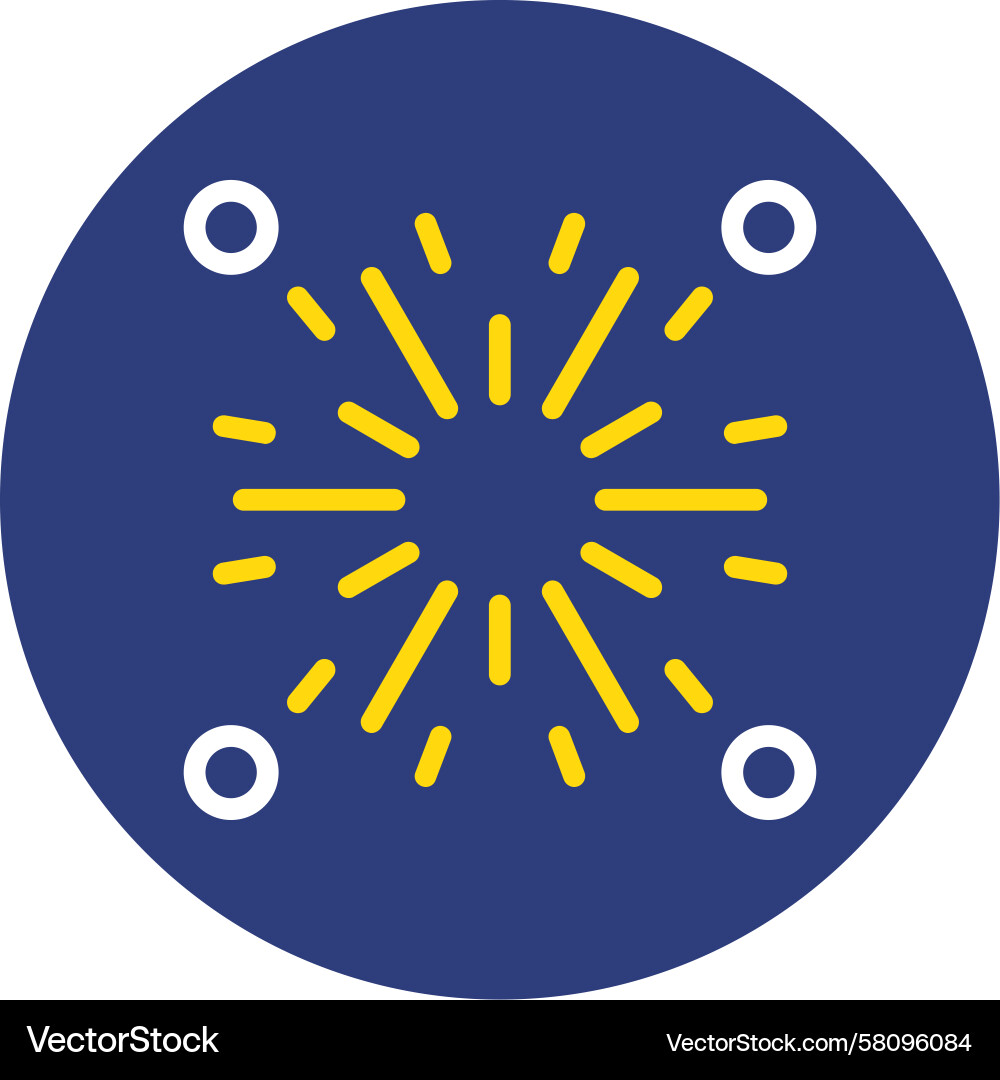Firecracker Icon - Dual Line Vector Image