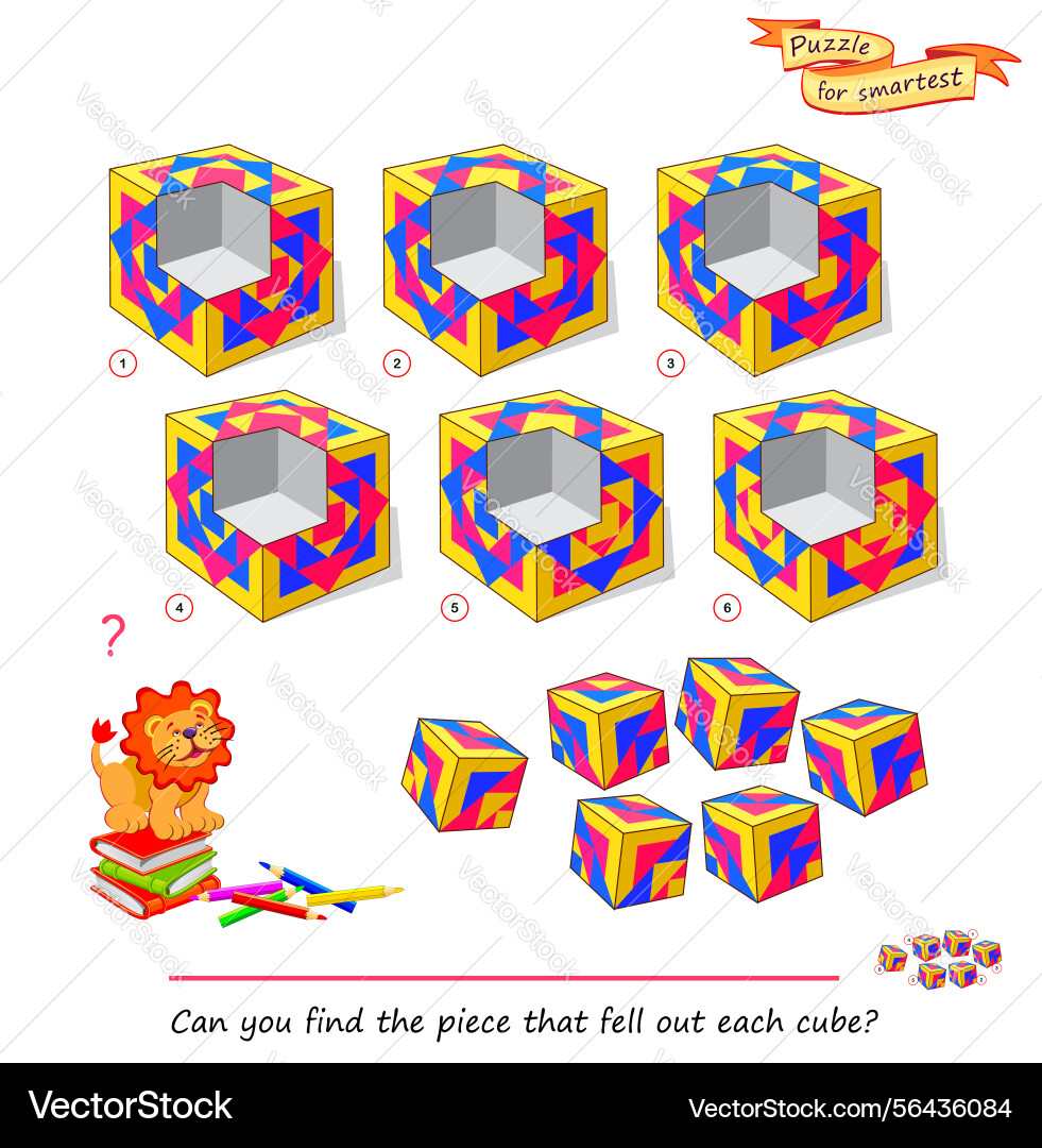 Logic game for the smartest can you find Logic game for the smartest can you find vector image