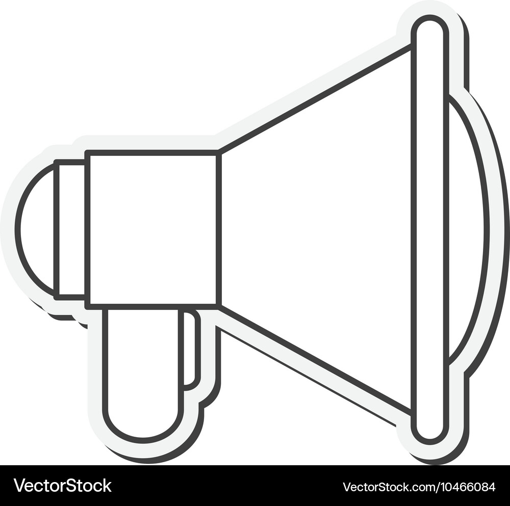 Single megaphone icon Vector Image