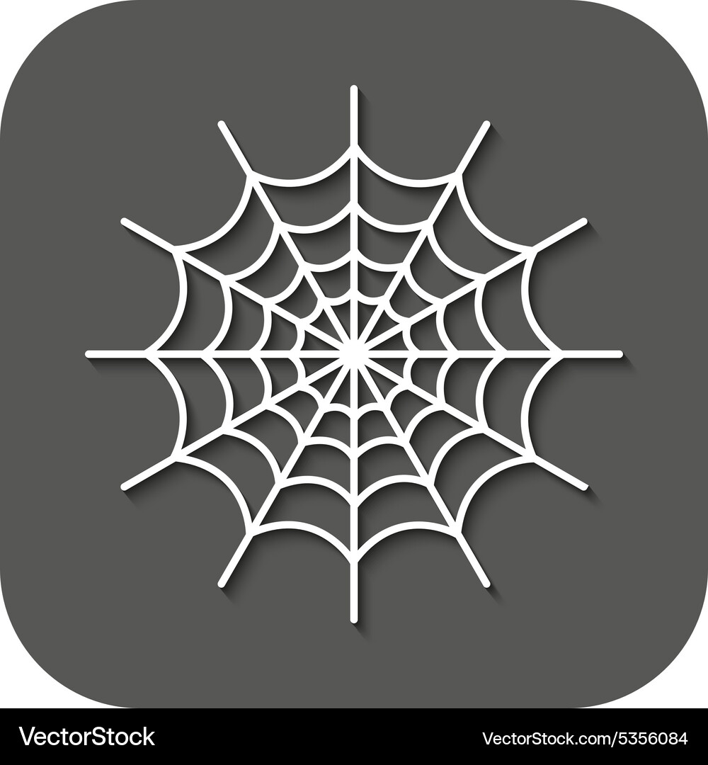 Spiderweb icon web symbol flat Vector Image