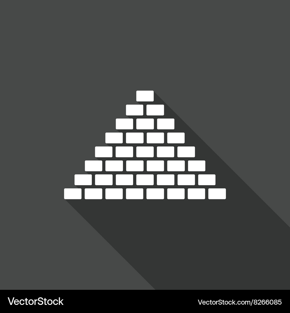 Ancient egyptian architecture long shadows Vector Image