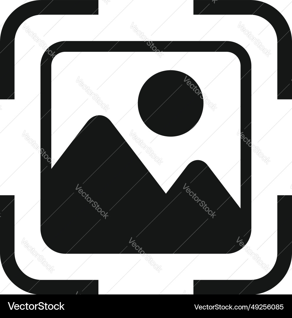 Augmented reality scan control icon simple Augmented reality scan control icon simple vector image