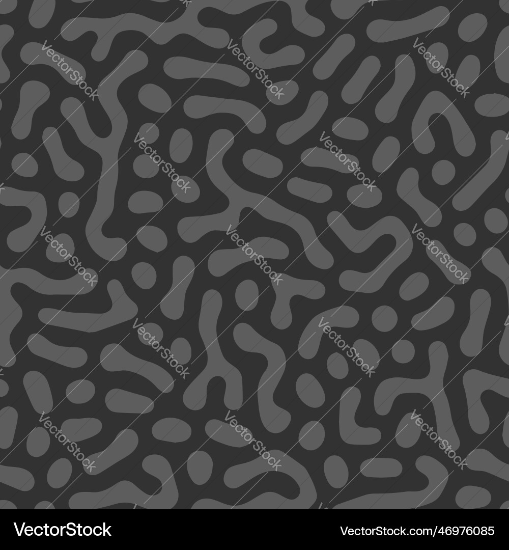 Blob Pattern - Grey Black Vector Image