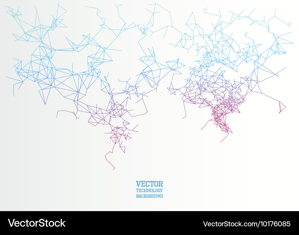 Connected Network Abstract Background vector image